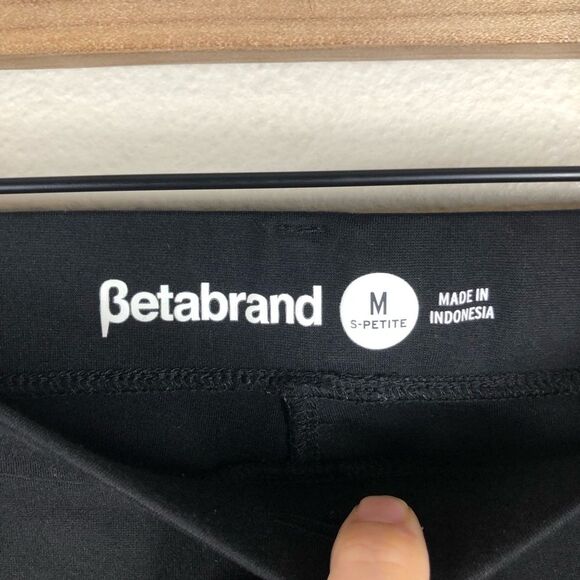 Betabrand Black Classic Dress Yoga Boot Cut Pants W0104-BK Medium Petite - Picture 3 of 6